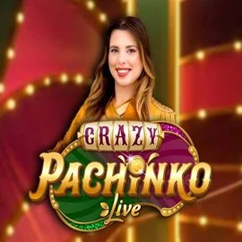 Crazy Pachinko online game logo by Evolution on spinangas.gr