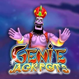 Genie Jackpots online game logo by Blueprint Gaming on spinangas.gr
