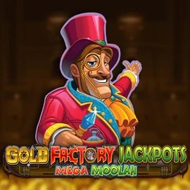 Play Gold Factory Jackpots Mega Moolah slot by Aurum Signature Studios on spinangas.gr
