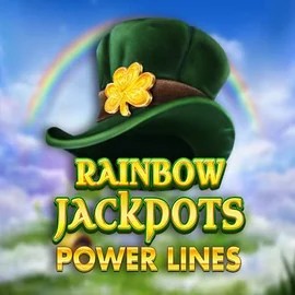Rainbow Jackpots Power Lines slot visual from Red Tiger Gaming available on spinangas.gr